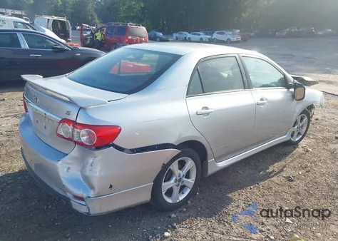 2011 Toyota Corolla S z USA, uszkodzony, nr VIN 2T1BU4EE3BC607558